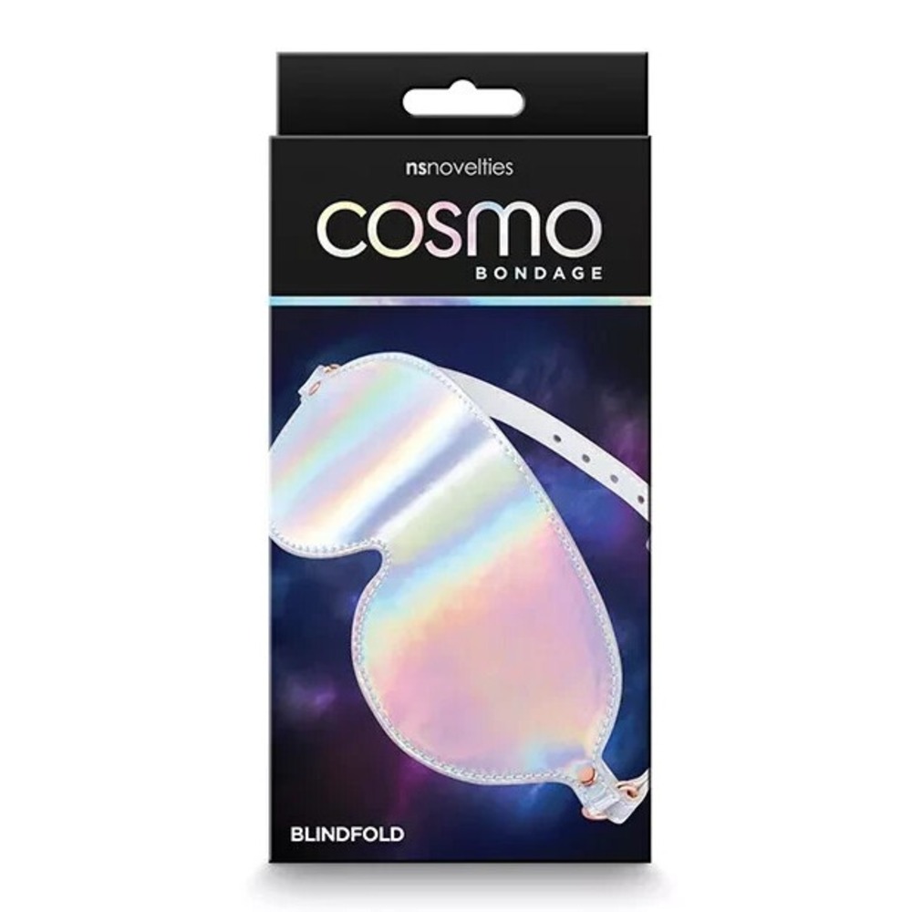 NS Novelties Blindfold Unisex OS Rainbow Cosmo Bondage Holographic Vinyl Mask